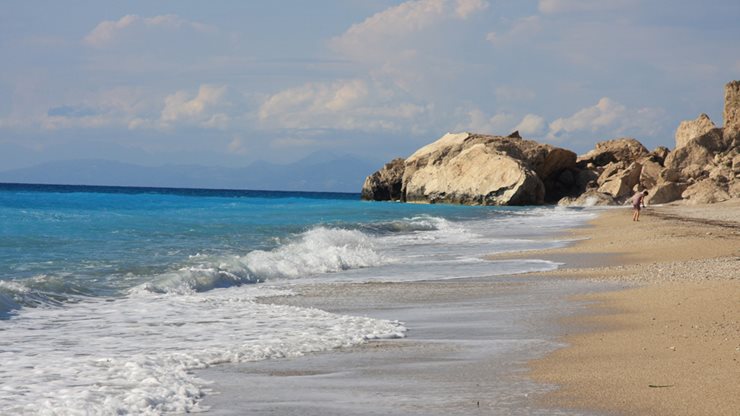 Strand Kathisma in Lefkas