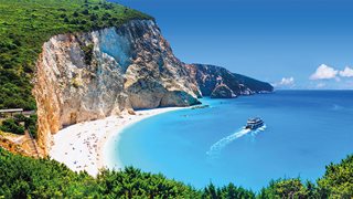 Der berühmte Strand Porto Katsiki auf Lefkas
