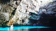 Melissani Höhle mit See auf Kefalonia 