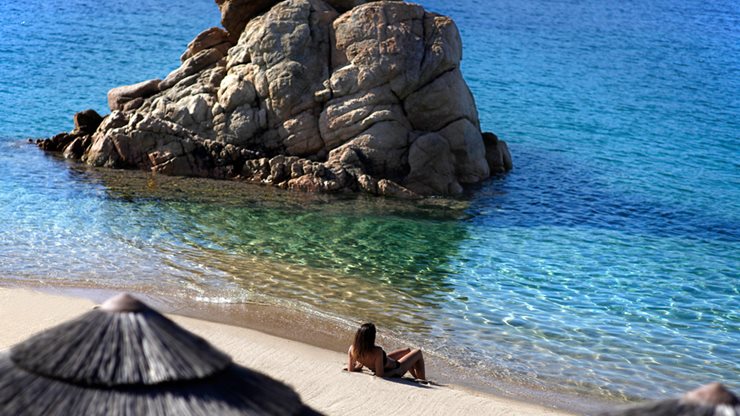 Ein wunderschöner Strand in Korsika